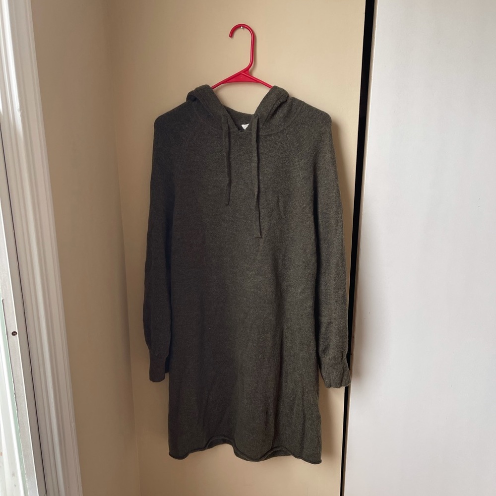 LOFT Lounge Hooded Sweater Dress